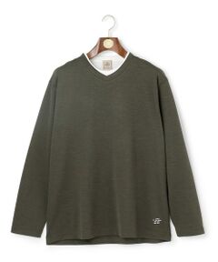 J.PRESS / ジェイプレス カットソー | 【WEB・一部店舗限定】Ｖネックフェイクレイヤード ロングスリーブTシャツ
