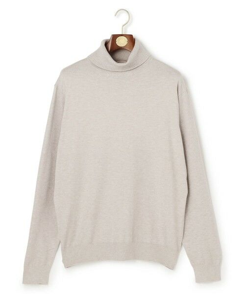 J.PRESS / ジェイプレス ニット・セーター | 【WEB・一部店舗限定】レーヨンナイロンＰＢＴタートルネック ニット（ライトグレー系）