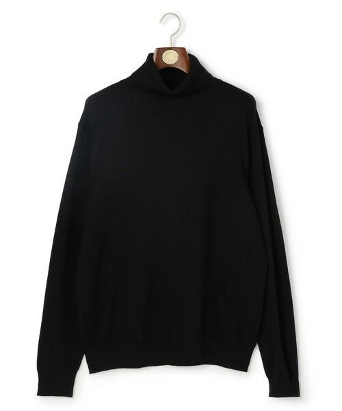J.PRESS / ジェイプレス ニット・セーター | 【WEB・一部店舗限定】レーヨンナイロンＰＢＴタートルネック ニット（ブラック系）