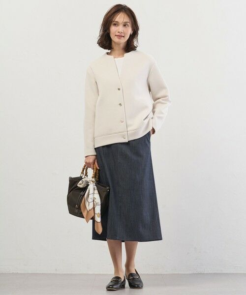 J.PRESS / ジェイプレス ミニ・ひざ丈スカート | 【WEB限定】セルロースシャンブレー ナロー スカート | 詳細2