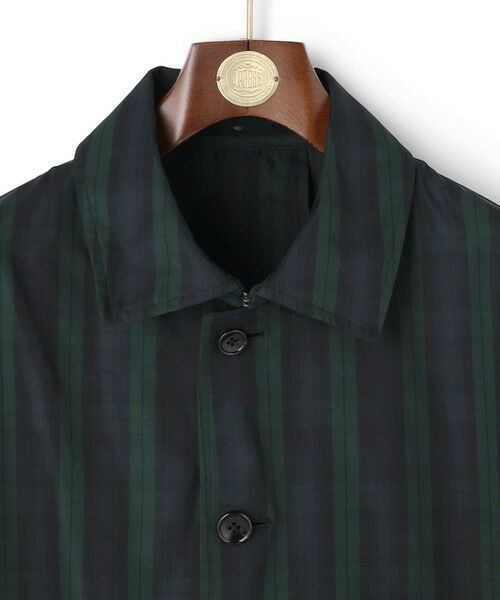 J.PRESS / ジェイプレス ステンカラーコート | 【オンオフ兼用 / ストレッチ / 撥水 / 洗える】トリコット3レイヤーバルマカンショートコート / フードデタッチャブル | 詳細11