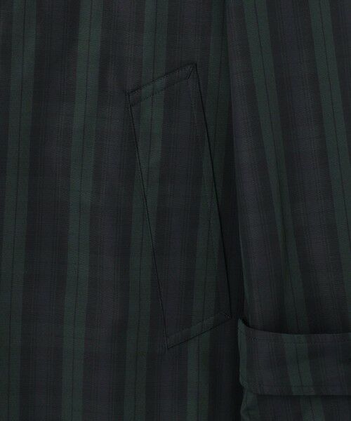 J.PRESS / ジェイプレス ステンカラーコート | 【オンオフ兼用 / ストレッチ / 撥水 / 洗える】トリコット3レイヤーバルマカンショートコート / フードデタッチャブル | 詳細8