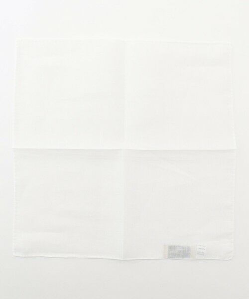 J.PRESS / ジェイプレス ハンカチ | 無地リネンチーフ（ホワイト系）