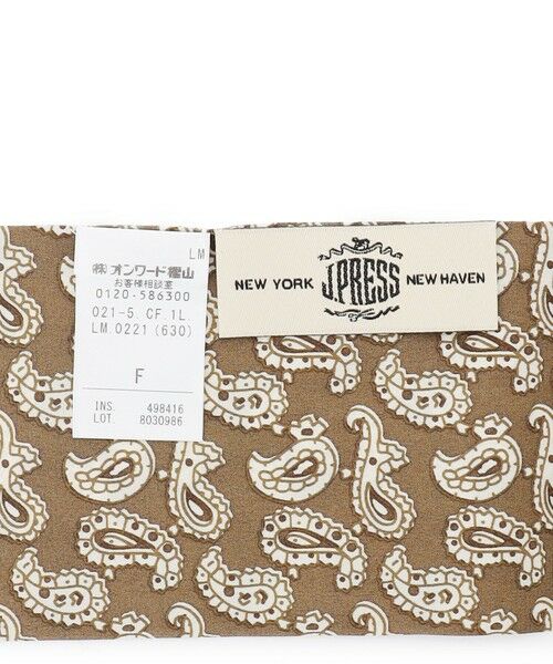 J.PRESS / ジェイプレス バンダナ・スカーフ | ハンドプリントペイズリー ネッカチーフ | 詳細4