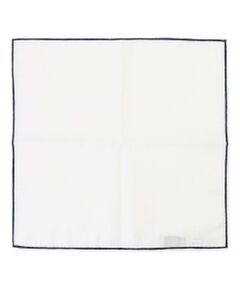 J.PRESS / ジェイプレス ハンカチ | 無地ヘムプリントリネン チーフ