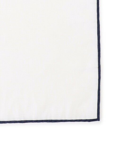 J.PRESS / ジェイプレス ハンカチ | 無地ヘムプリントリネン チーフ | 詳細2