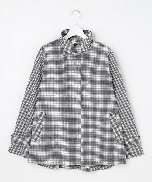 J.PRESS / ジェイプレス その他アウター | Lightストレッチチェック スタンドカラー コート | 詳細3