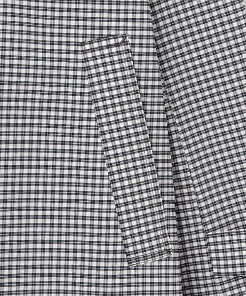J.PRESS / ジェイプレス その他アウター | Lightストレッチチェック スタンドカラー コート | 詳細5