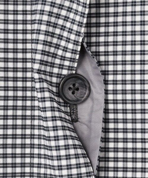 J.PRESS / ジェイプレス その他アウター | Lightストレッチチェック スタンドカラー コート | 詳細6