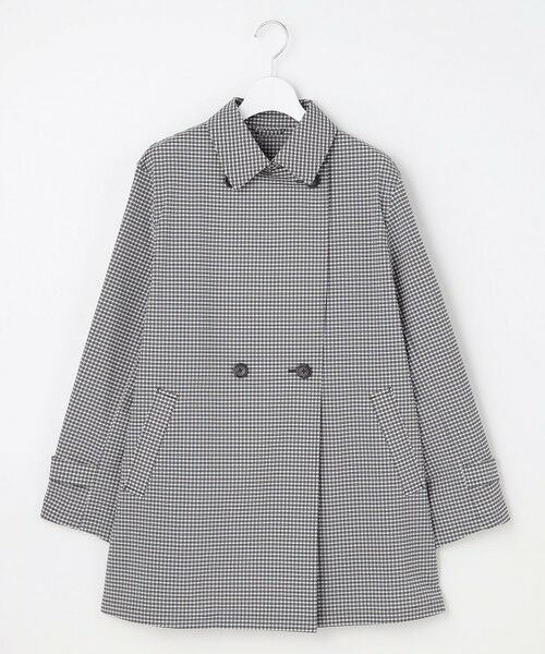 J.PRESS / ジェイプレス その他アウター | Lightストレッチチェック トレンチコート（ダークネイビーギンガム系）