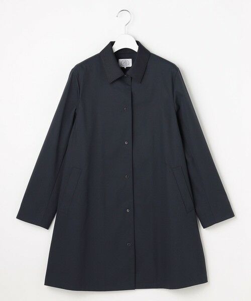 J.PRESS / ジェイプレス ステンカラーコート | ドライツイルストレッチ ステンカラー コート（ネイビー系）