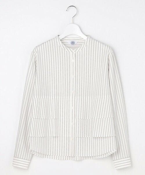 J.PRESS / ジェイプレス カットソー | ストライプジャージー フリル カットソー | 詳細3