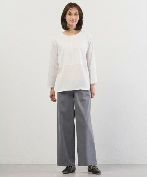 J.PRESS / ジェイプレス カットソー | ベーシックジャージー レイヤードフレア カットソー | 詳細1