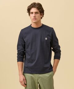 J.PRESS / ジェイプレス カットソー | オーバルワンポイント　ロングスリーブ Ｔシャツ