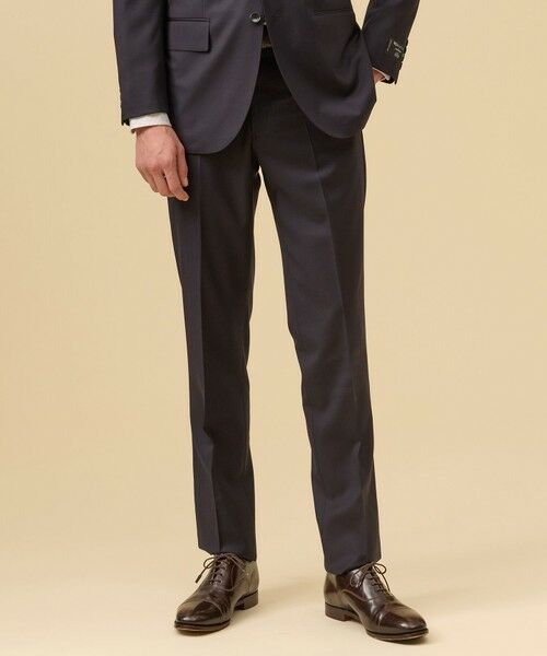 J.PRESS / ジェイプレス スラックス・ドレスパンツ | 【J.PRESS MOVING / セットアップ対応】REDA ACTIVE スポーツツイスト スラックス(ネイビー系)