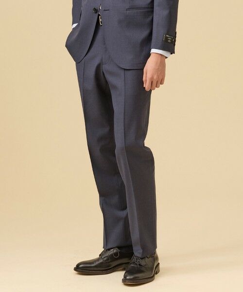 J.PRESS / ジェイプレス スラックス・ドレスパンツ | 【J.PRESS MOVING / セットアップ対応】REDA ACTIVE スポーツツイスト スラックス(ダルブルー系)