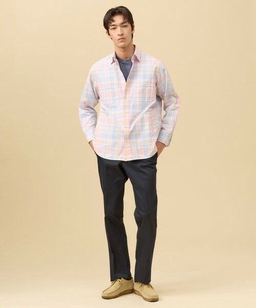 J.PRESS / ジェイプレス チノ・ワークパンツ | 端正で快適【ストレッチ / オンオフ兼用】トリコチン ステムテーパード パンツ_26年モデル | 詳細4