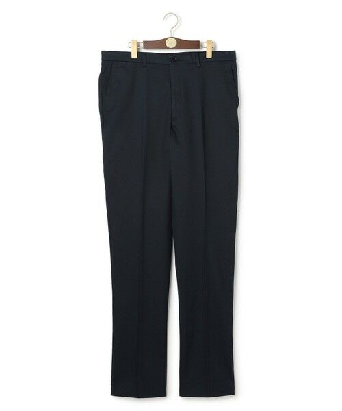 J.PRESS / ジェイプレス チノ・ワークパンツ | 【KING SIZE / ストレッチ】トリコチン ステムテーパード パンツ（ネイビー系）