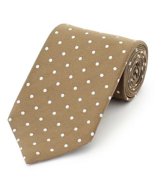 J.PRESS / ジェイプレス ネクタイ | ハンドプリントドット ネクタイ（ブラウン系6）