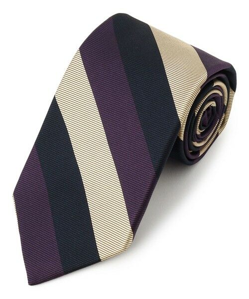 J.PRESS / ジェイプレス ネクタイ | 【JAPANESE TWILL&REPPE STRIPE COLLECTION】 レジメンタル ネクタイ（パープル系1）