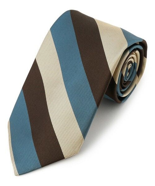 J.PRESS / ジェイプレス ネクタイ | 【JAPANESE TWILL&REPPE STRIPE COLLECTION】 レジメンタル ネクタイ（ブラウン系1）