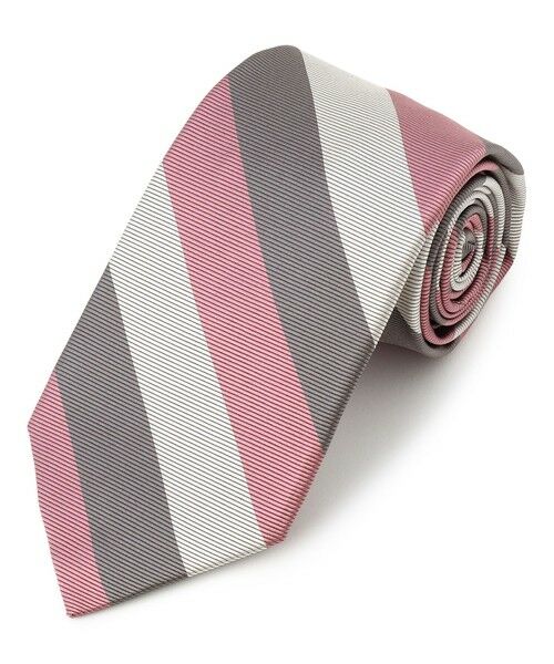 J.PRESS / ジェイプレス ネクタイ | 【JAPANESE TWILL&REPPE STRIPE COLLECTION】 レジメンタル ネクタイ（ピンク系1）