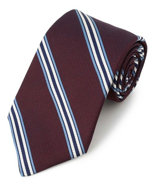 J.PRESS / ジェイプレス ネクタイ | 【STRUCTURE MIX COLLECTION】レジメンタル ネクタイ（ワイン系2）