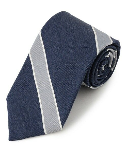 J.PRESS / ジェイプレス ネクタイ | 【STRUCTURE MIX COLLECTION】レジメンタル ネクタイ（ネイビー系1）