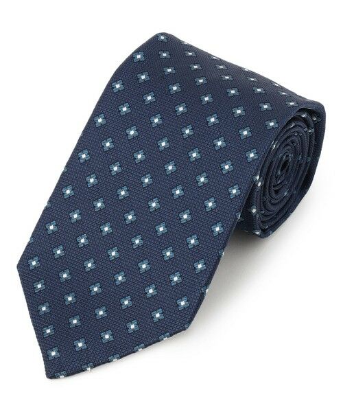 J.PRESS / ジェイプレス ネクタイ | 【VINTAGE JACQUARD COLLECTION】小紋柄 ネクタイ（ネイビー系9）