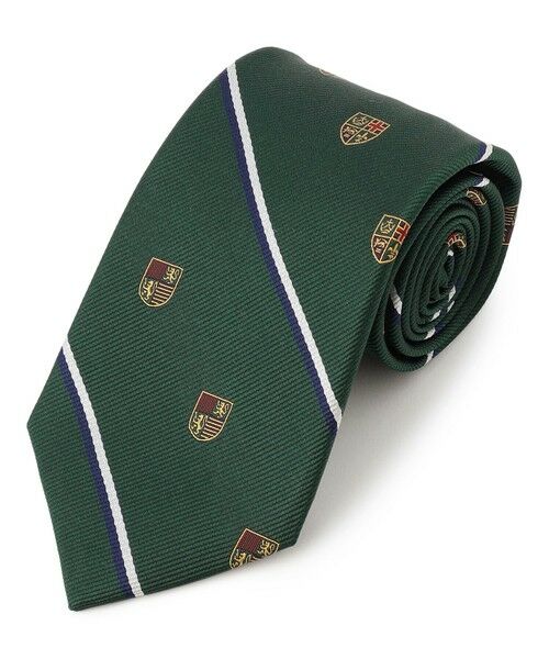 J.PRESS / ジェイプレス ネクタイ | 【VINTAGE JACQUARD COLLECTION】ロイヤルクレスト ネクタイ（グリーン系7）