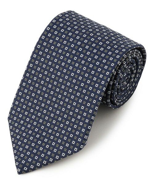 J.PRESS / ジェイプレス ネクタイ | 【GEOMETRIC JACQUARD COLLECTION】ジオメトリックジャガード ネクタイ（オリーブ系7）