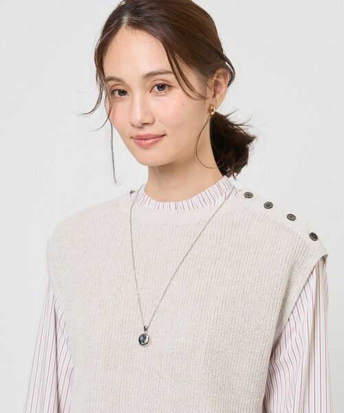 J.PRESS / ジェイプレス ネックレス・ペンダント・チョーカー | 【リバーシブル】ワントップ ネックレス（シルバー×ケシウスゴールド系）