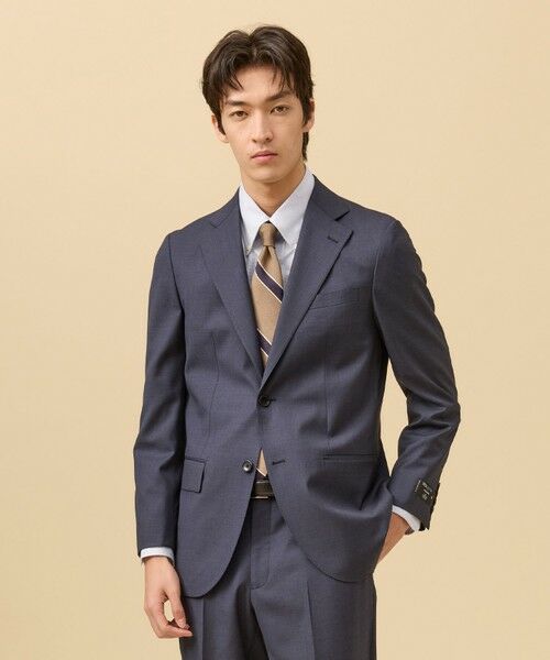 J.PRESS / ジェイプレス テーラードジャケット | 【J.PRESS MOVING / セットアップ対応】REDA ACTIVE スポーツツイスト ジャケット / 2B（ダルブルー系）