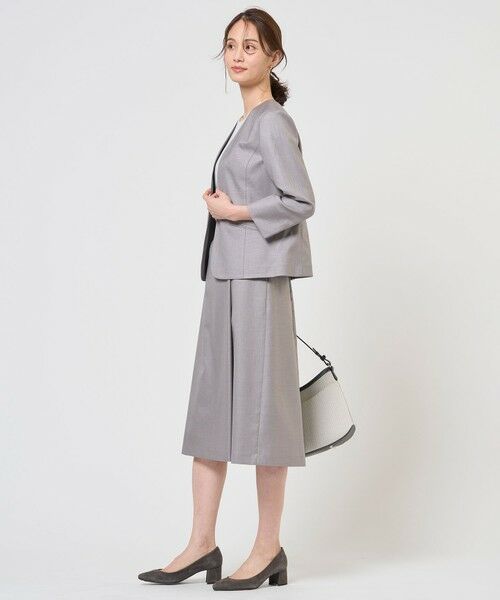 J.PRESS / ジェイプレス ノーカラージャケット | 【定番人気・セットアップ対応】OXIJEWEL ストレッチ ノーカラー ジャケット | 詳細4