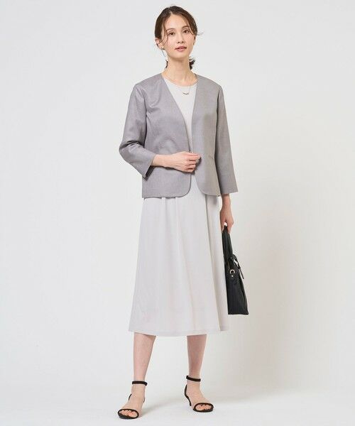 J.PRESS / ジェイプレス ノーカラージャケット | 【定番人気・セットアップ対応】OXIJEWEL ストレッチ ノーカラー ジャケット | 詳細5