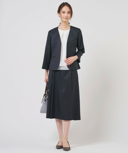 J.PRESS / ジェイプレス ノーカラージャケット | 【定番人気・セットアップ対応】OXIJEWEL ストレッチ ノーカラー ジャケット | 詳細15