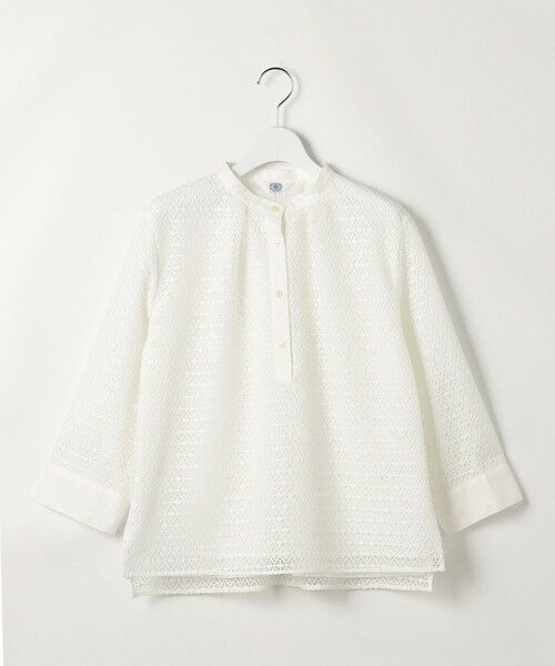 J.PRESS / ジェイプレス カットソー | 【一枚で着映え】レースジャージー バンドカラー カットソー | 詳細6