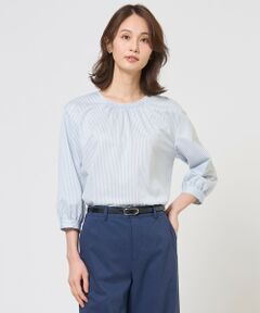 J.PRESS / ジェイプレス カットソー | ストライプジャカード ラウンドネック カットソー