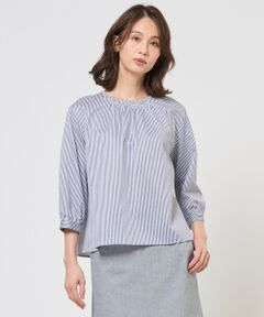 J.PRESS / ジェイプレス カットソー | ストライプジャカード ラウンドネック カットソー