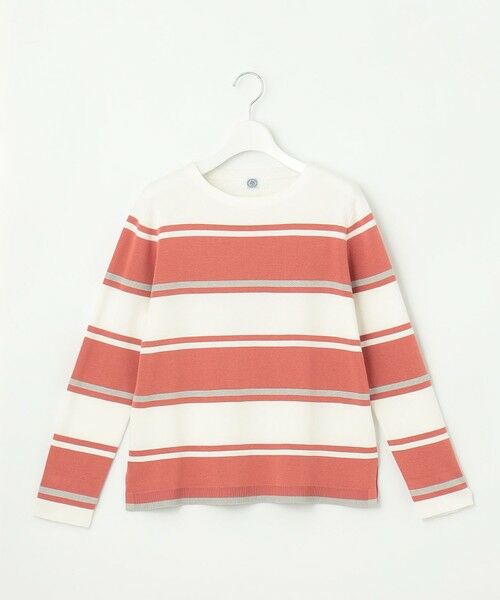 J.PRESS / ジェイプレス ニット・セーター | Cotton Acetate ブロッキング ボーダー ニット | 詳細3