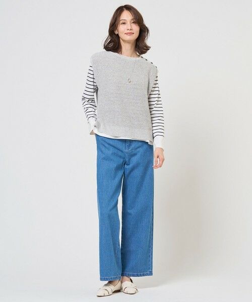 J.PRESS / ジェイプレス ベスト | 【WEB限定カラーあり・プラスワンアイテムに】LINEN COTTON ニット ベスト | 詳細2