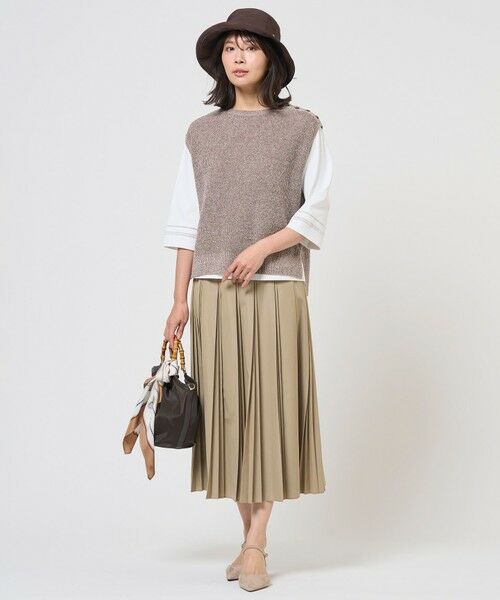 J.PRESS / ジェイプレス ベスト | 【WEB限定カラーあり・プラスワンアイテムに】LINEN COTTON ニット ベスト | 詳細4