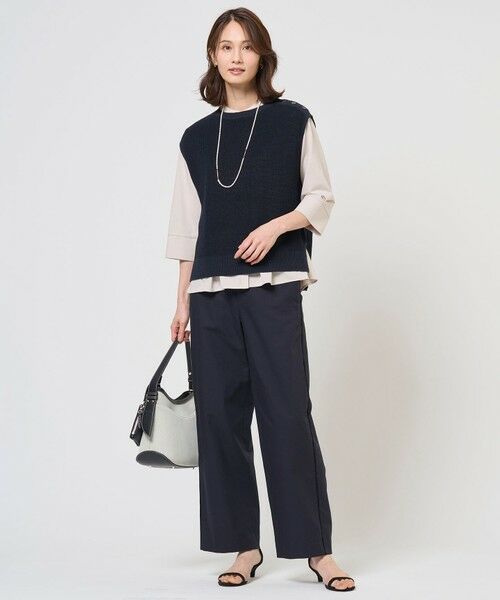 J.PRESS / ジェイプレス ベスト | 【WEB限定カラーあり・プラスワンアイテムに】LINEN COTTON ニット ベスト | 詳細16