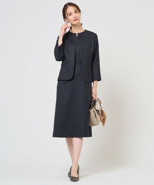 J.PRESS / ジェイプレス ロング・マキシ丈ワンピース | 【定番人気・セットアップ対応】OXIJEWEL ストレッチ ワンピース | 詳細14