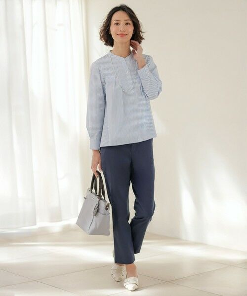 J.PRESS / ジェイプレス その他パンツ | 【WEB限定カラーあり・人気素材・セットアップ対応】セルロースリネンストレッチ テーパード パンツ | 詳細6