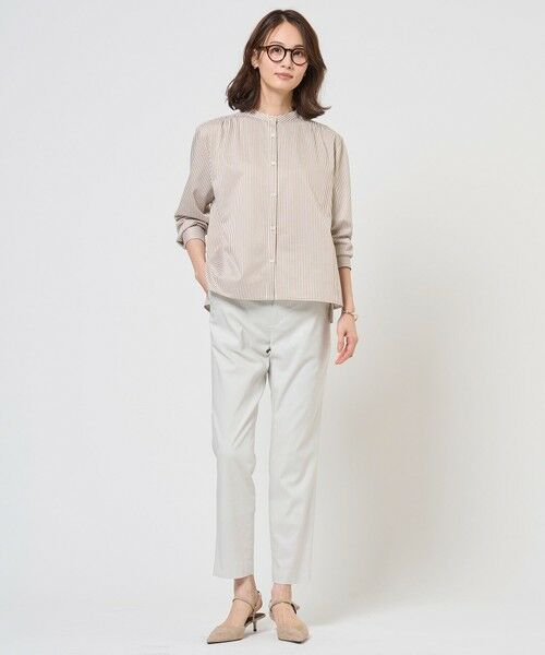 J.PRESS / ジェイプレス その他パンツ | 【WEB限定カラーあり・人気素材・セットアップ対応】セルロースリネンストレッチ テーパード パンツ | 詳細14