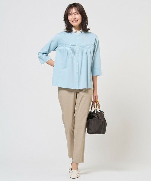 J.PRESS / ジェイプレス その他パンツ | 【WEB限定カラーあり・人気素材・セットアップ対応】セルロースリネンストレッチ テーパード パンツ | 詳細28