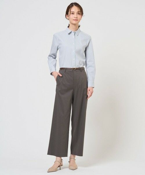 J.PRESS / ジェイプレス その他パンツ | 【人気素材・セットアップ対応】セルロースリネンストレッチ セミワイド パンツ | 詳細1