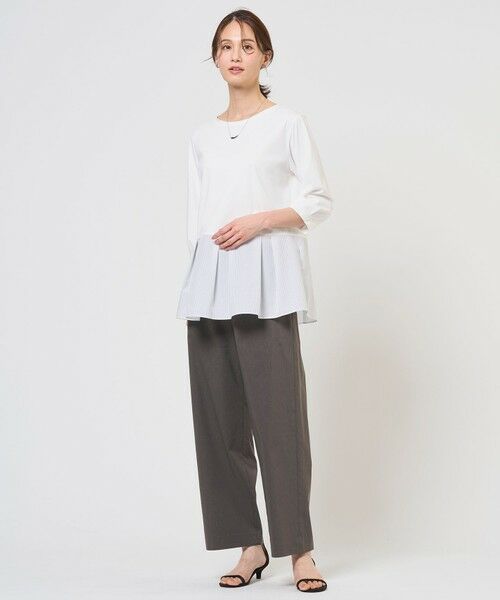 J.PRESS / ジェイプレス その他パンツ | 【人気素材・セットアップ対応】セルロースリネンストレッチ セミワイド パンツ | 詳細3