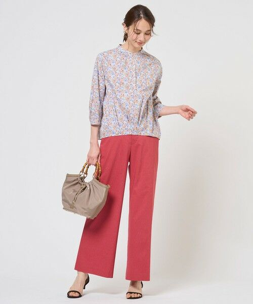 J.PRESS / ジェイプレス その他パンツ | 【WEB限定・人気素材・セットアップ対応】セルロースリネンストレッチ ワイドストレート パンツ | 詳細3